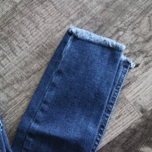 NWT Free People Blue Jeans Size 26 High Rise Skinny Denim Wash Cropped - Picture 5 of 7